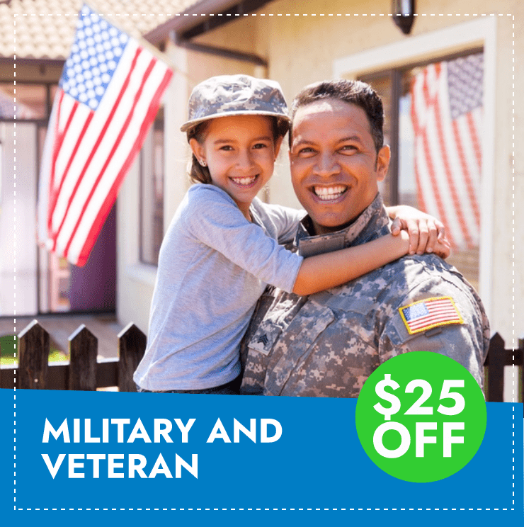Military and Veteran - $25 OFF Coupon